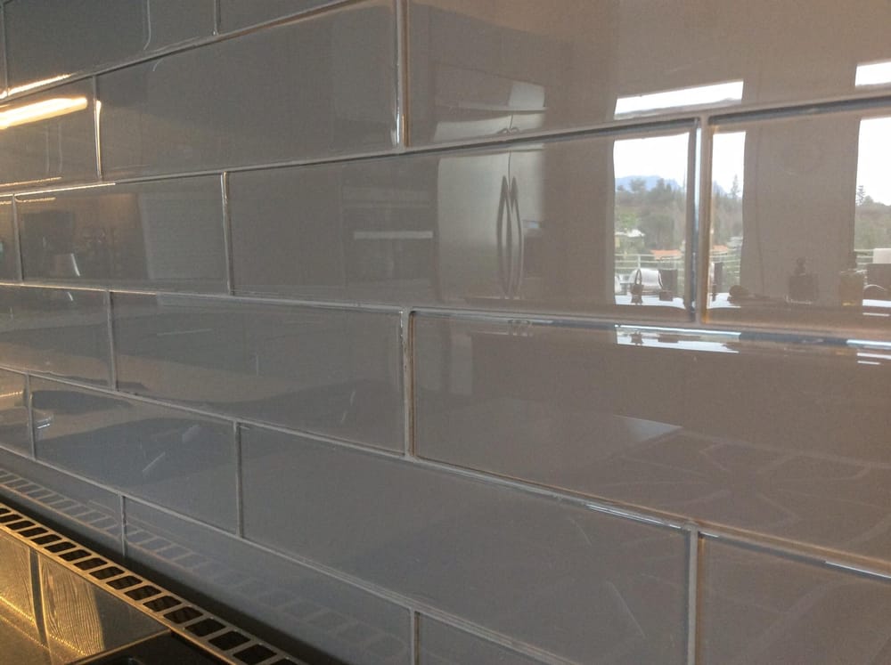 3x12 subway glass backsplash - Yelp