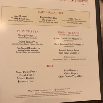Bellagio Restaurants Menus Best Cafe Bellagio 872 Photos 842 Reviews American Traditional