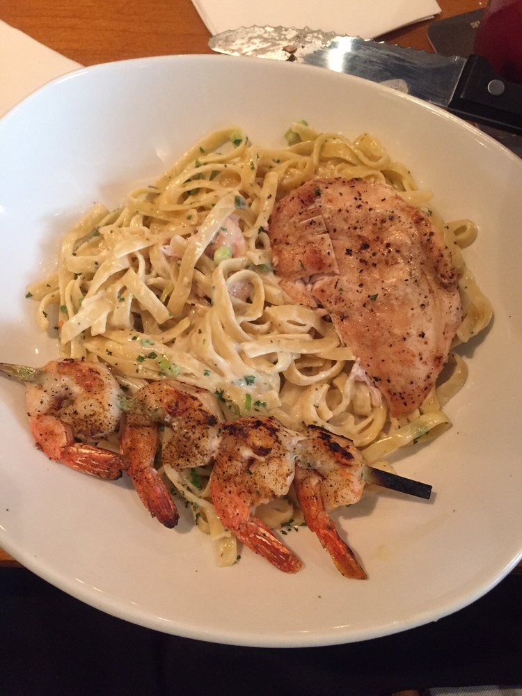 No rules Parmesan pasta with chicken and shrimp Yelp