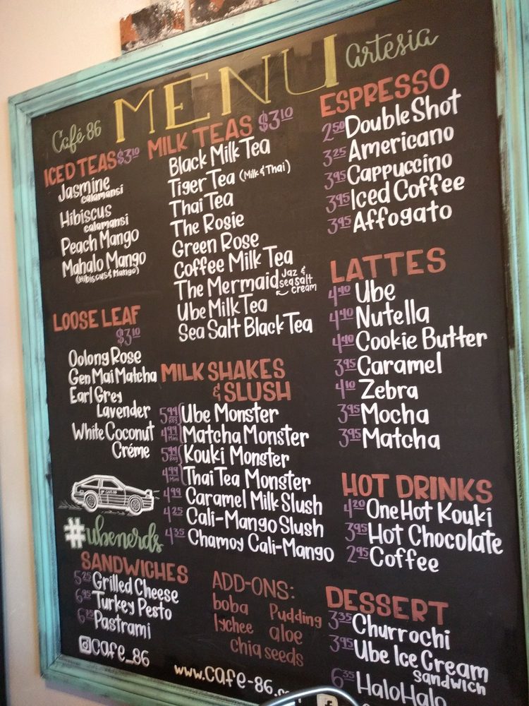 Menu Yelp