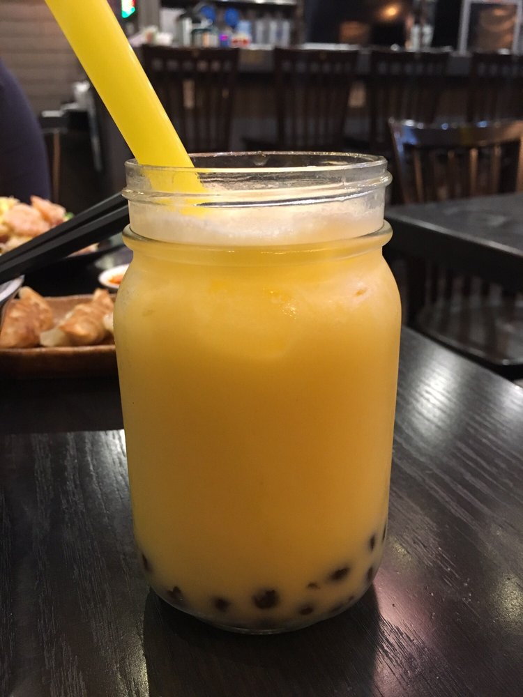 Mango milk bubble tea - Yelp
