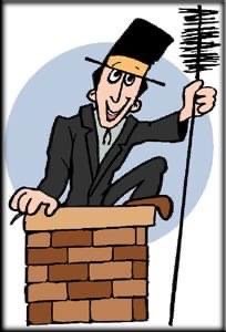 Up On The Roof Chimney Sweep