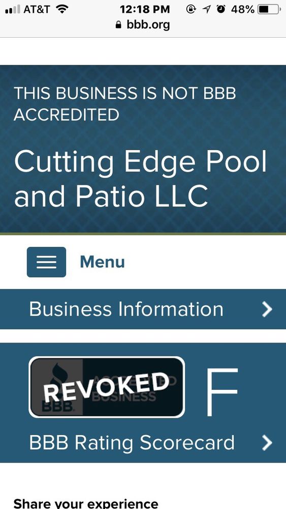 Cutting Edge Pool & Patio