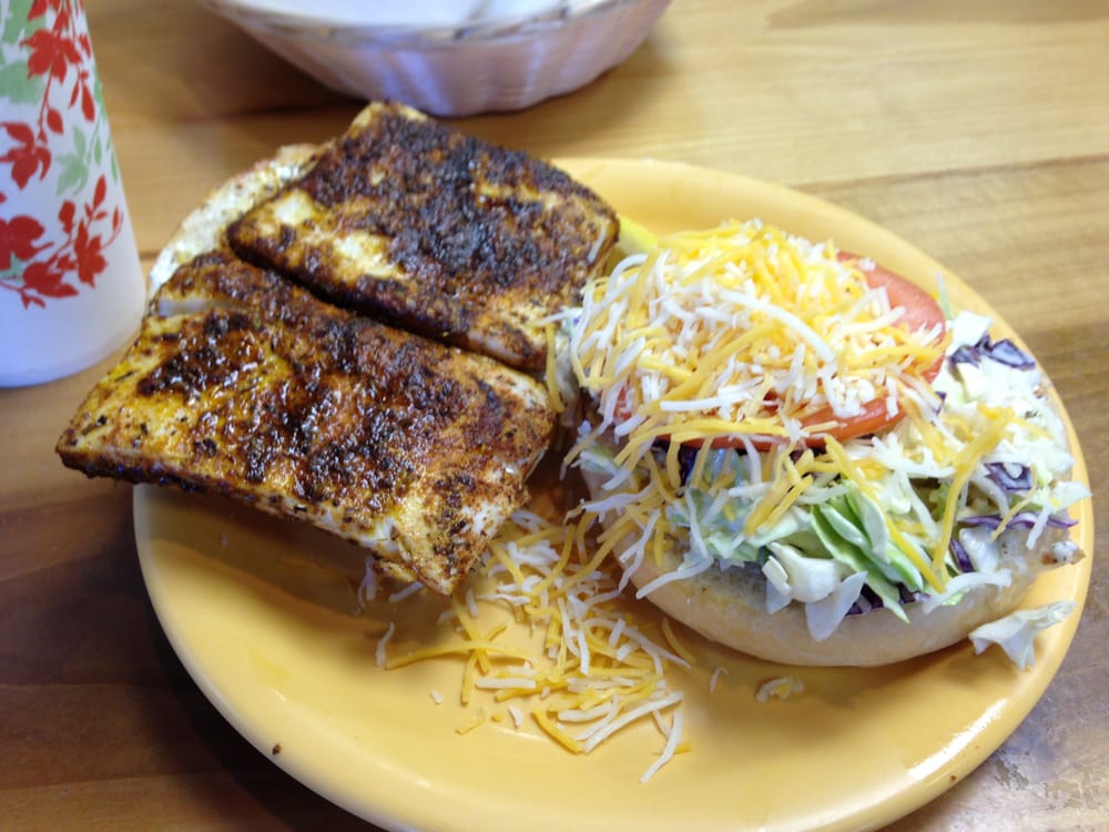 Fish sandwich, made to order with lots of fresh toppings! Yelp