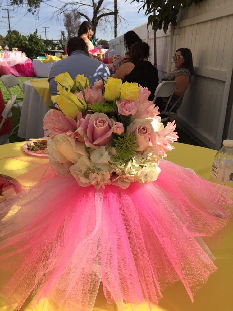 Baby Shower Fl Arrangements Invitations Photo Of Rosemantico Flowers Whittier Ca United States Tutu Baby Shower Fl