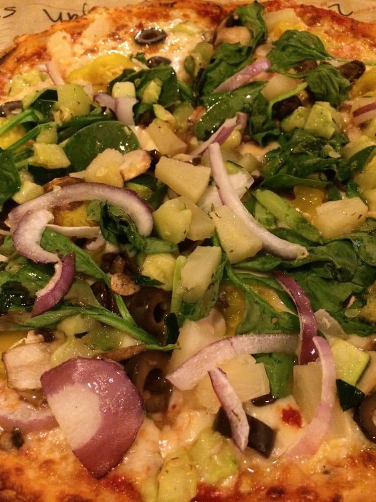 Banana Peppers Black Olives Pineapple Zucchini Onions Spinach Photo Of Round Table La Canada Ca United States Banana Peppers