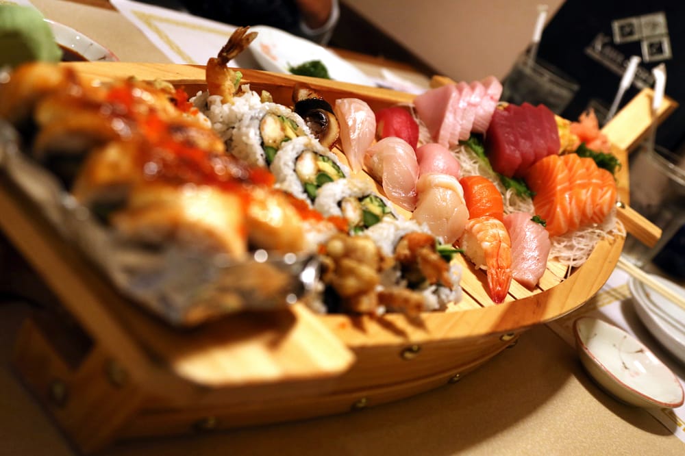 sushi japanese boat aboard kawa cuisine omakase combination livermore browse