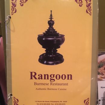 Rangoon Restaurant Philadelphia Menu Rangoon Restaurant Philadelphia Menu