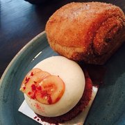 Craftsman and Wolves - San Francisco, CA, United States. Cherry, vanilla white sesame praline stone and a morning bun