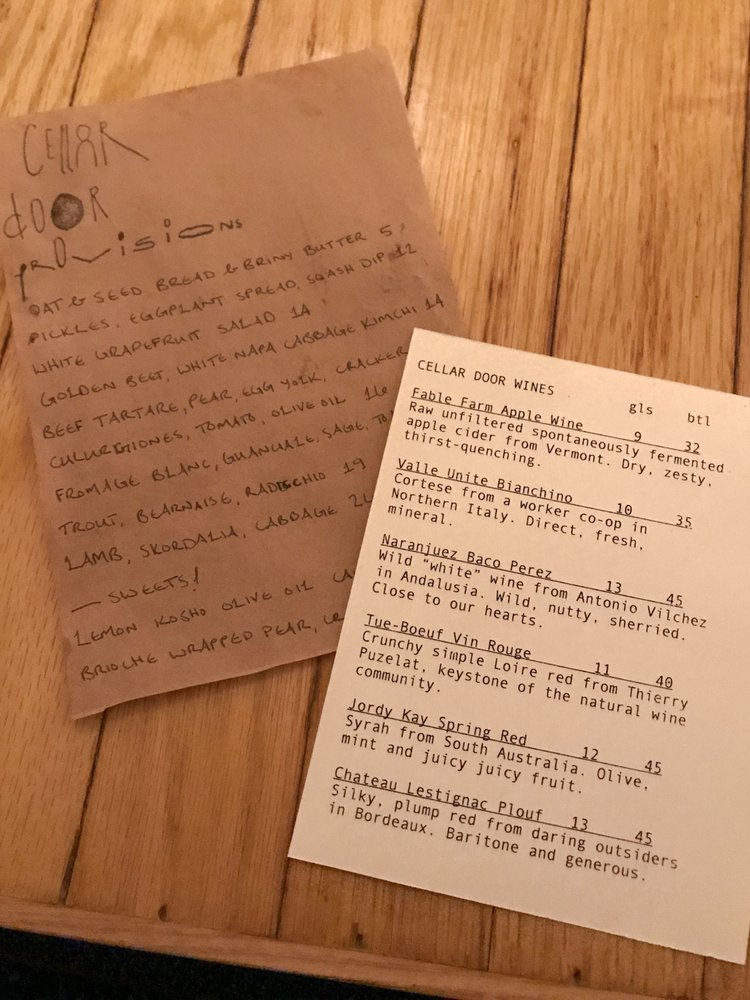 Photos For Cellar Door Provisions Menu Yelp
