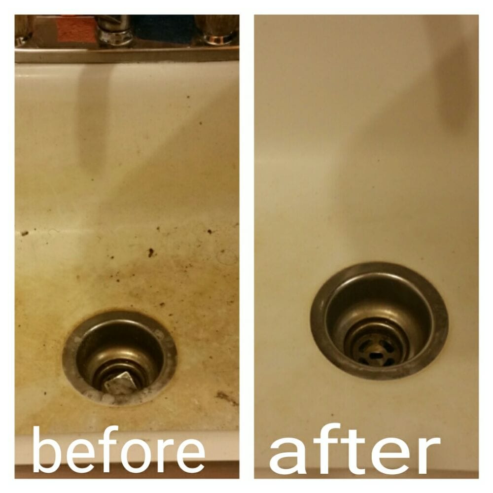 Kitchen Sink Deep Cleaning Before An After Yelp