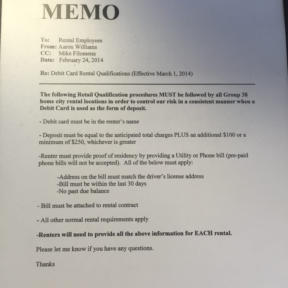 rental bill