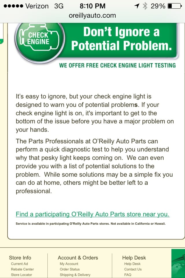 O Reilly Auto Parts Pasadena Ca 626 797 9525