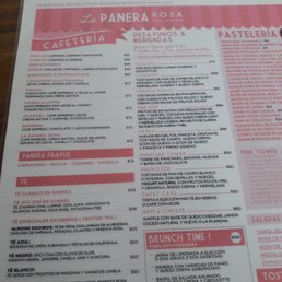 La panera menu The Panera Bread Menu. The rise in popularity of the Panera Bread Cafes also means an increased search for the Panera Menu online, but unfortunately the company’s own website does not include prices. So, we have added the full Panera Bread menu with prices below.