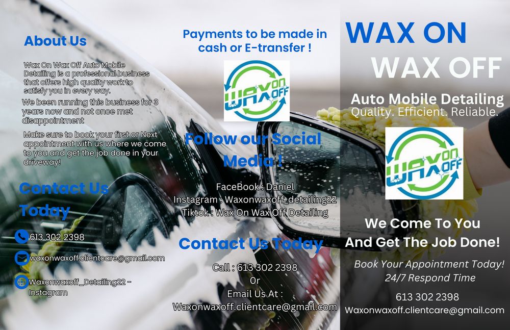 Wax on Wax Off Auto Detailing
