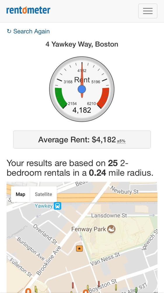 Rentometer Real Estate Services Chinatown Boston MA Phone 