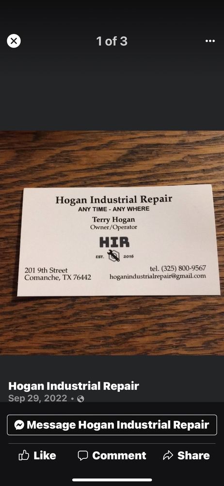 image of business Hogan Industrial Repair