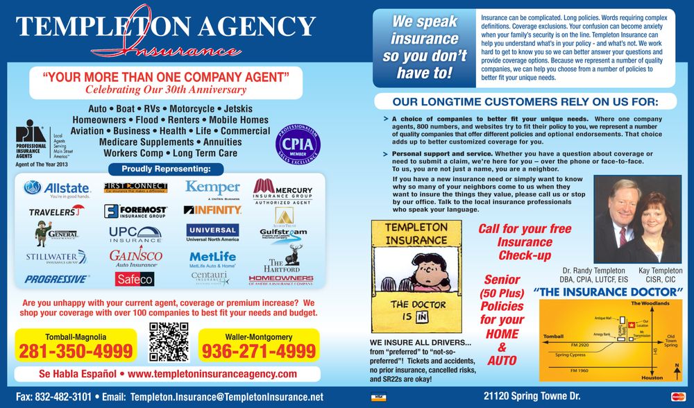 templeton insurance agency home rental insurance 21120 spring mobile home insurance flyer