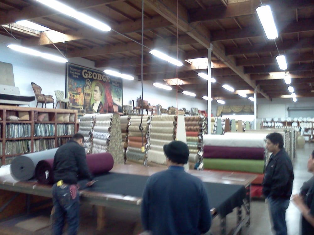 Cutting table. These guys really know fabric. Yelp