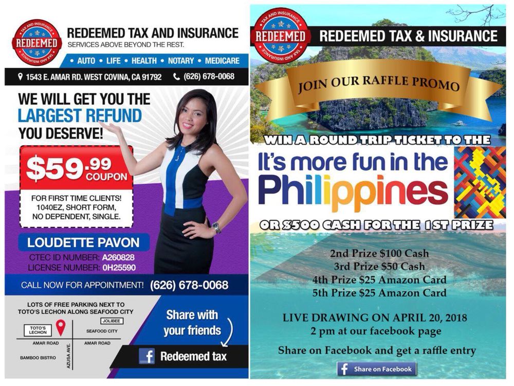 Redeemed Tax and Insurance