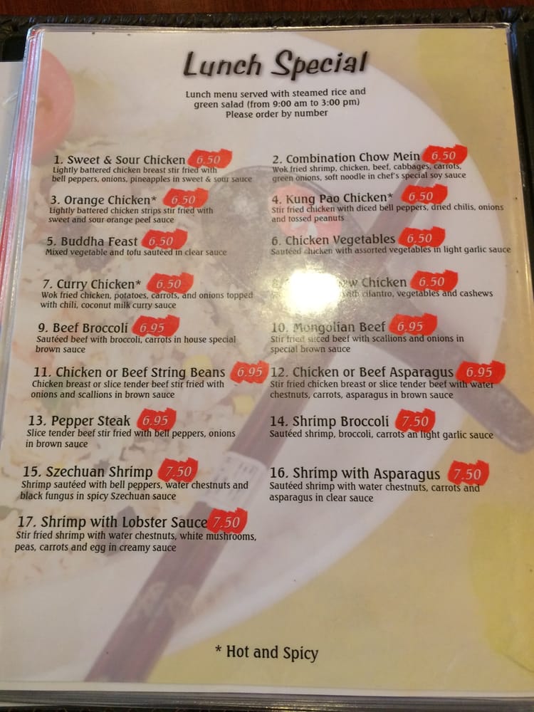Lunch menu - Yelp