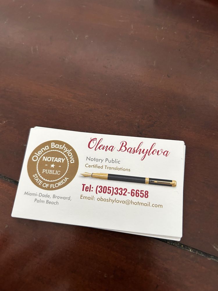 Sunny Isles Mobile Notary & Translation Services