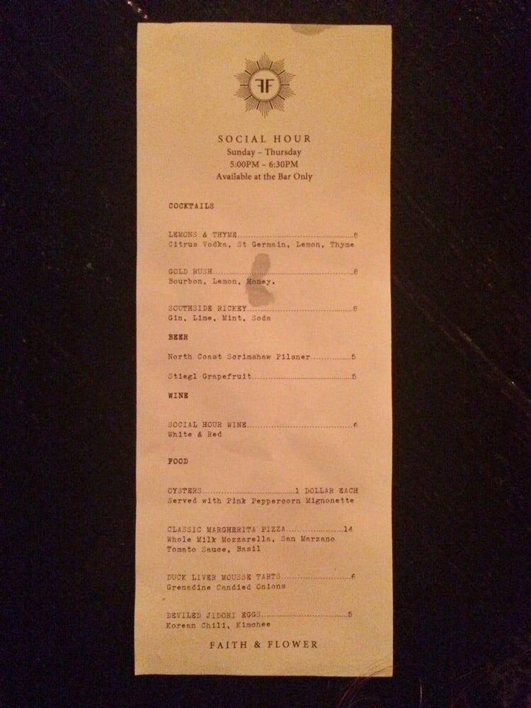 Menu | Social (Happy) Hour - Yelp