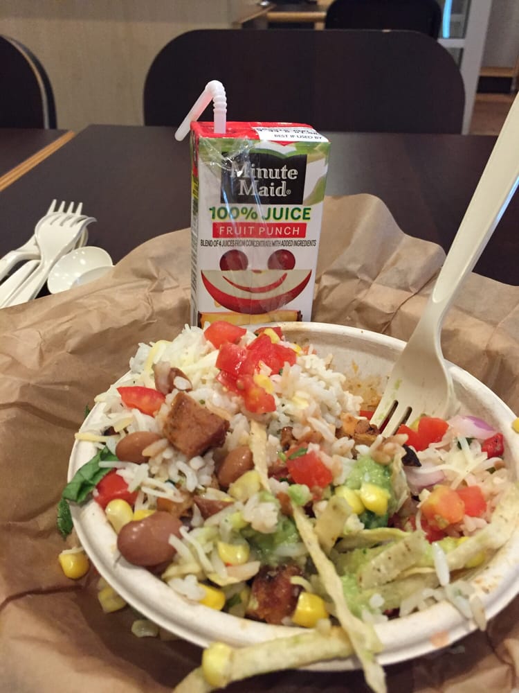 My Kids Size Burrito Bowl Perfect For Someone Trying To Stay In Photo Of Qdoba Mexican Eats Bayonne Nj United States My Kids Size