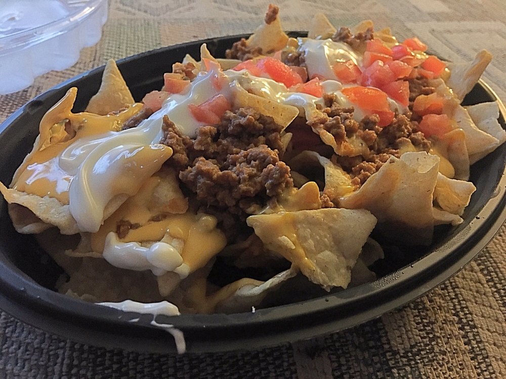 nachos bell grande no beans extra beef and two cups of jalapeño
