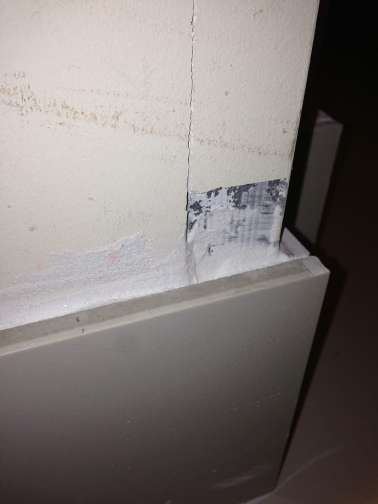 Grout All Over The Place And Uneven They Also Don T Fix Drywall Photo Of Major Tile Marble Installation Miami Fl United States Grout