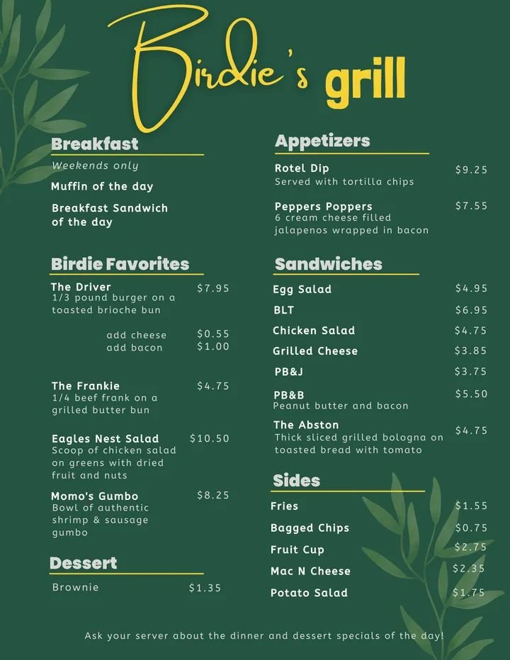 Birdies Grill