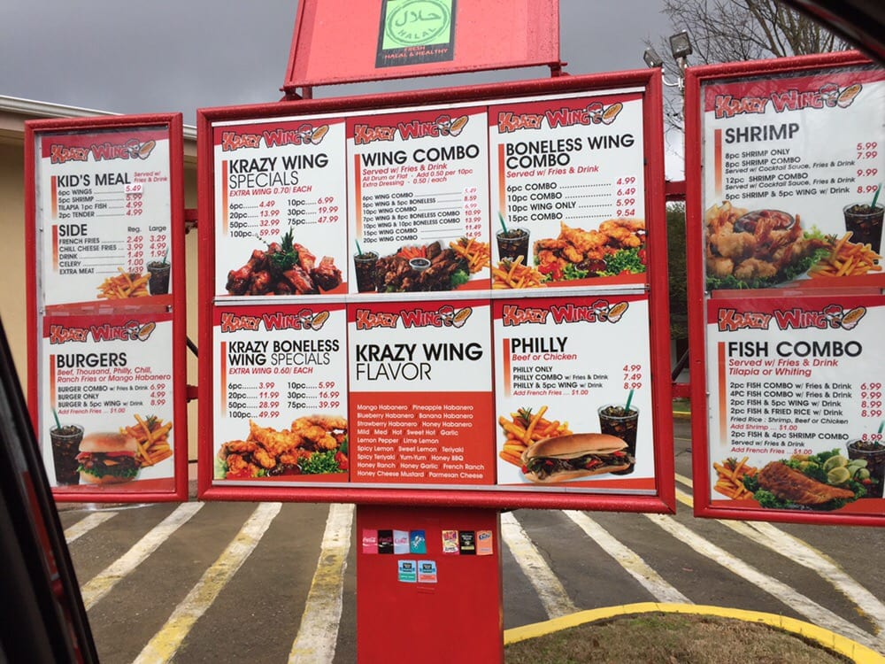 Krazy Wing & Oven Pizza Chicken Wings 3333 Main St, Atlanta, GA