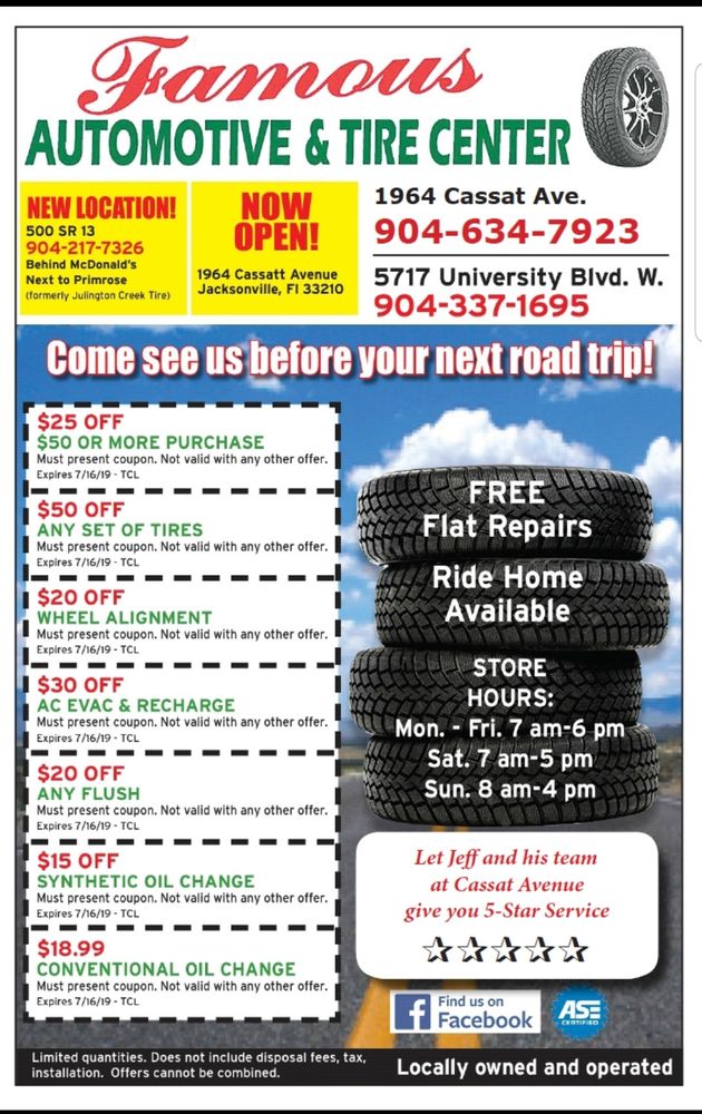 famous automotive and tire center