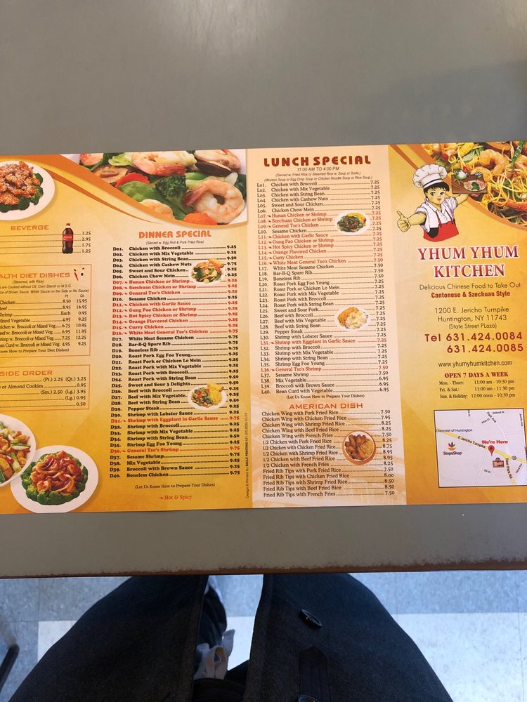 Online Menu Of Yhum Yhum Kitchen Restaurant Huntington Station