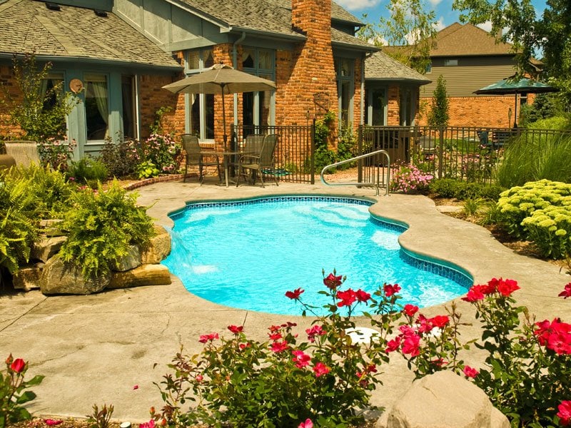 Midwest Fiberglass Pool Closed Hot Tub 4035