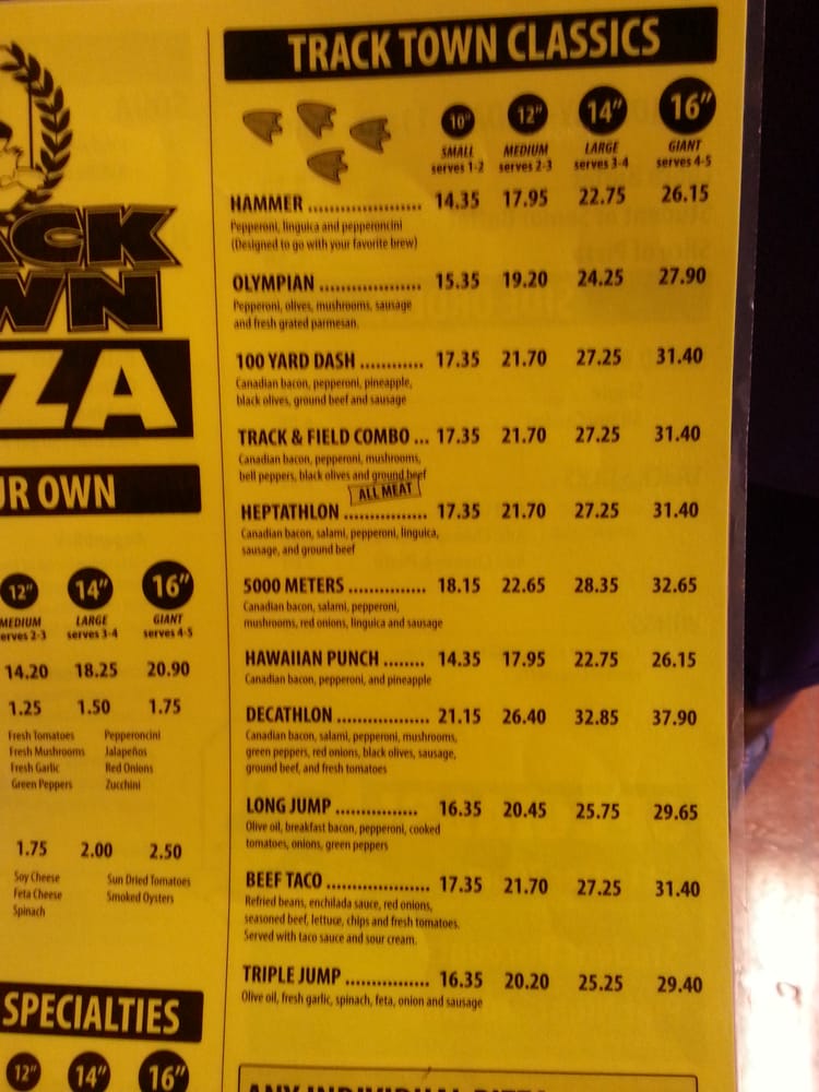 Track Town Pizza 34 Photos Pizza Eugene, OR Reviews Menu Yelp
