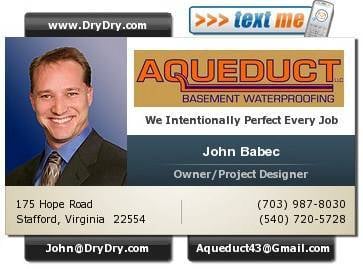 Aqueduct Basement Waterproofing