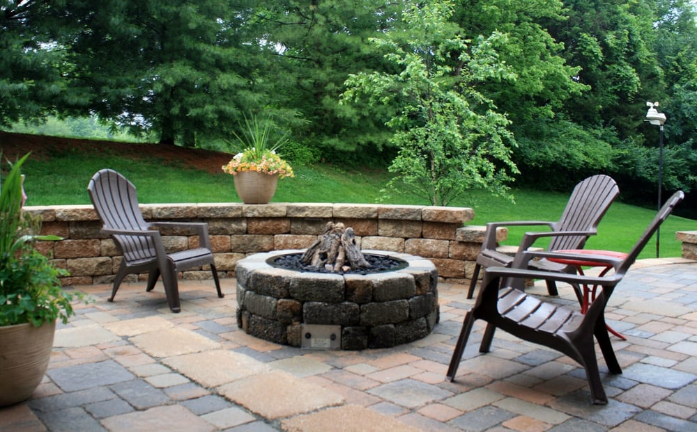 Outdoor Firepit Designed And Installed By Quiet Village Landscaping Photo Of Quiet Village Landscaping St Louis Mo United States Outdoor