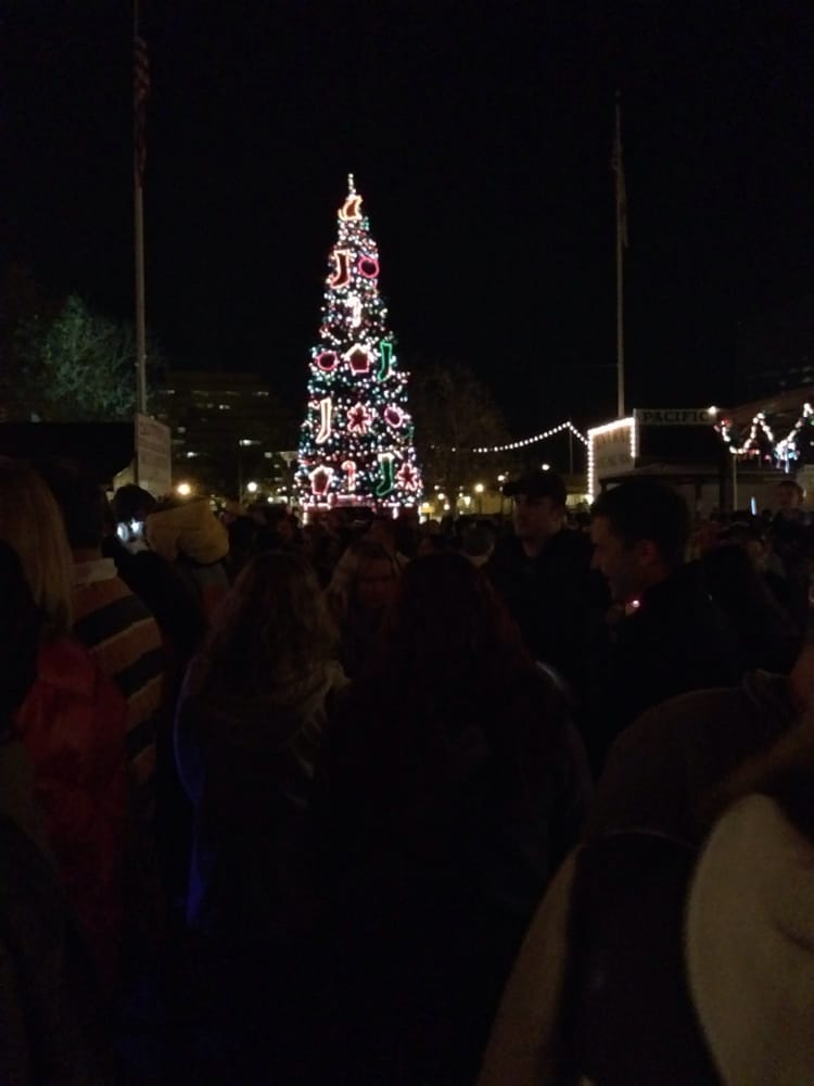 Christmas Tree...stand in the middle of the street to get the best view