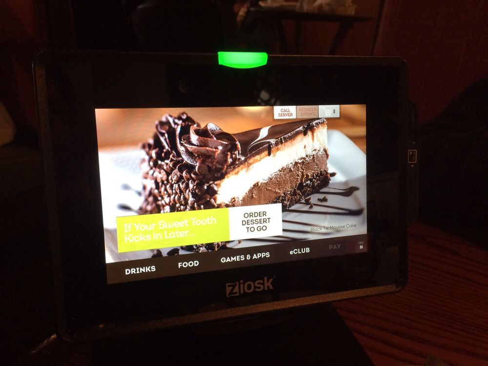 Ziosk Pay Station On Table Yelp Photo Of Olive Garden Italian Restaurant Jackson Ms United States Ziosk Pay
