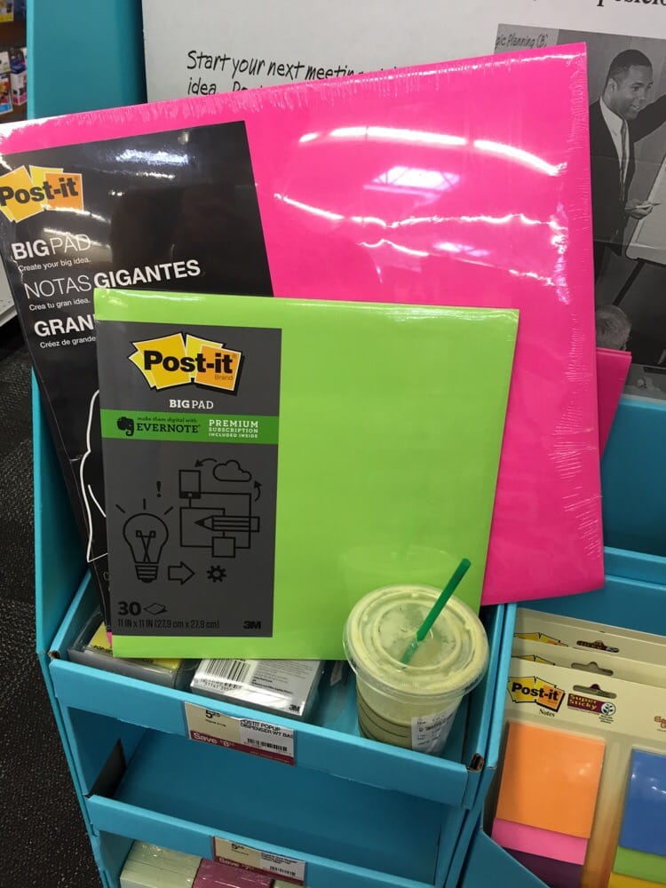 whoa giant post it notes yelp