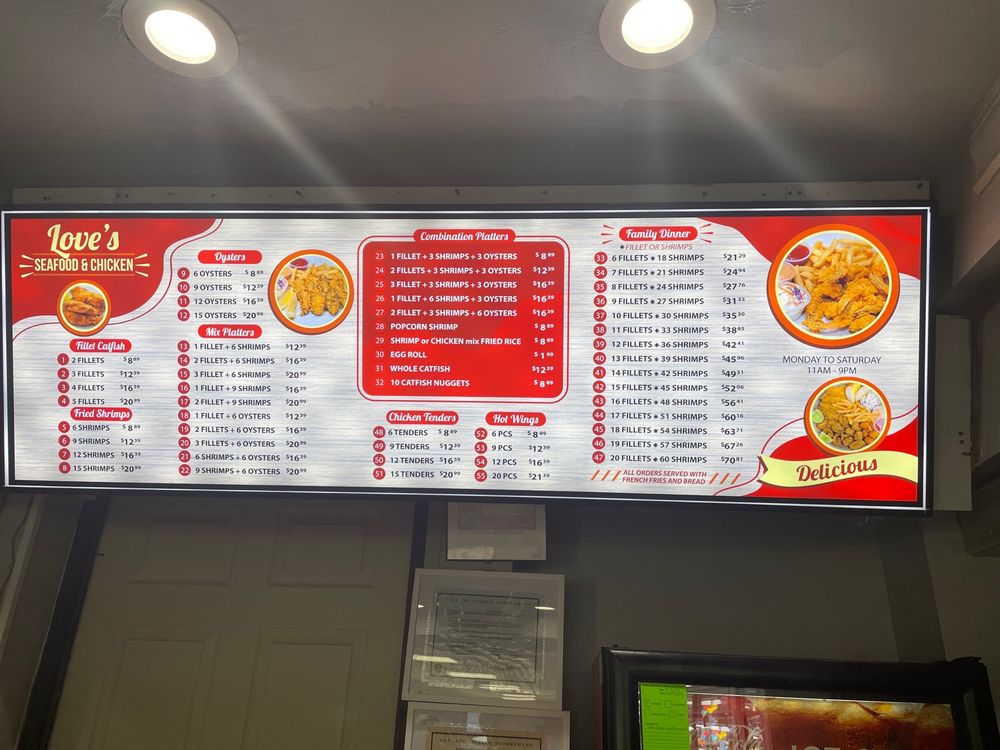 Love Seafood And Chicken