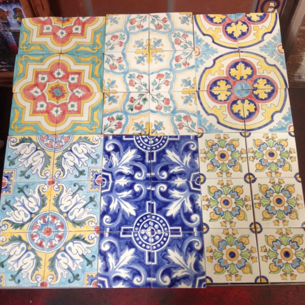 Beautiful Hand Painted Cut Antique Finished Mexican Tile Yelp Photo Of De Colores Mexican Tile Los Angeles Ca United States Beautiful