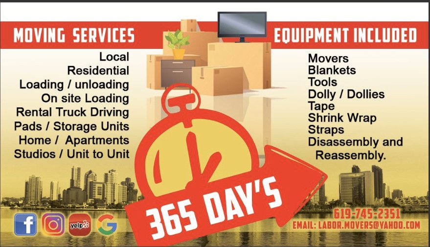 365 Days Labor Movers