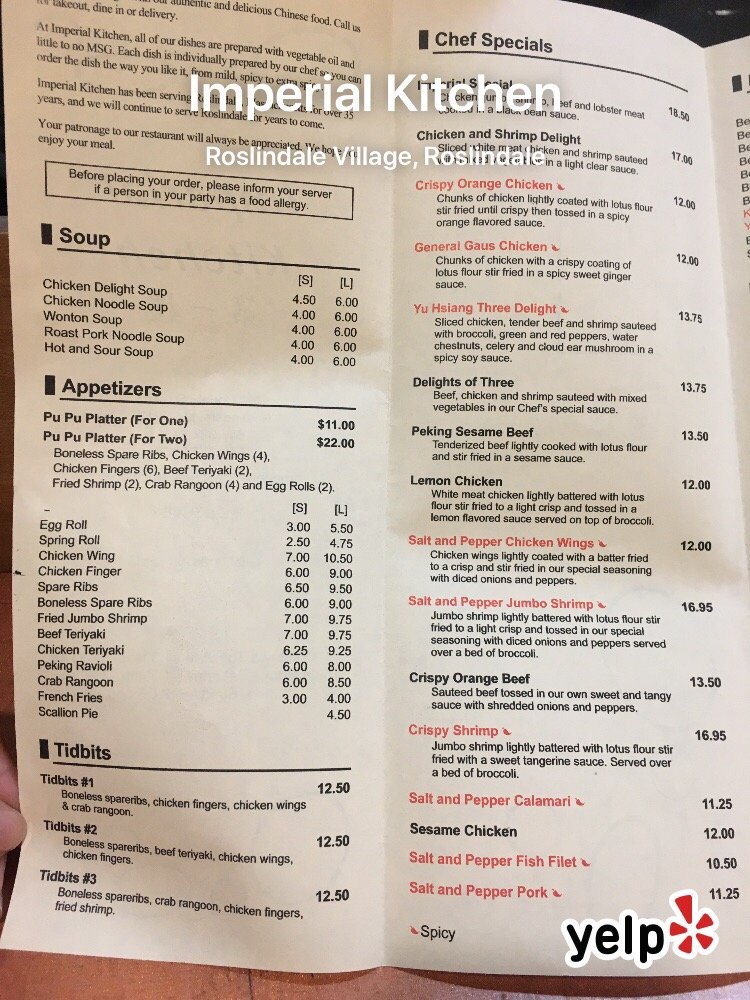 Imperial Kitchen Roslindale Ma Menu Imperial Kitchen Roslindale Ma Menu