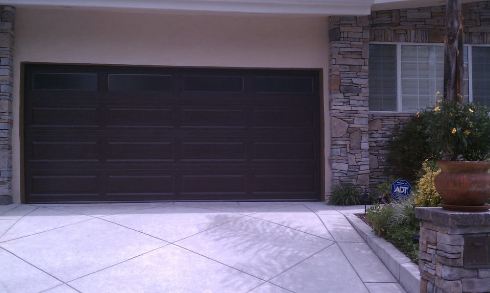 1 Piece Short Panels Garage Door With Windows Yelp