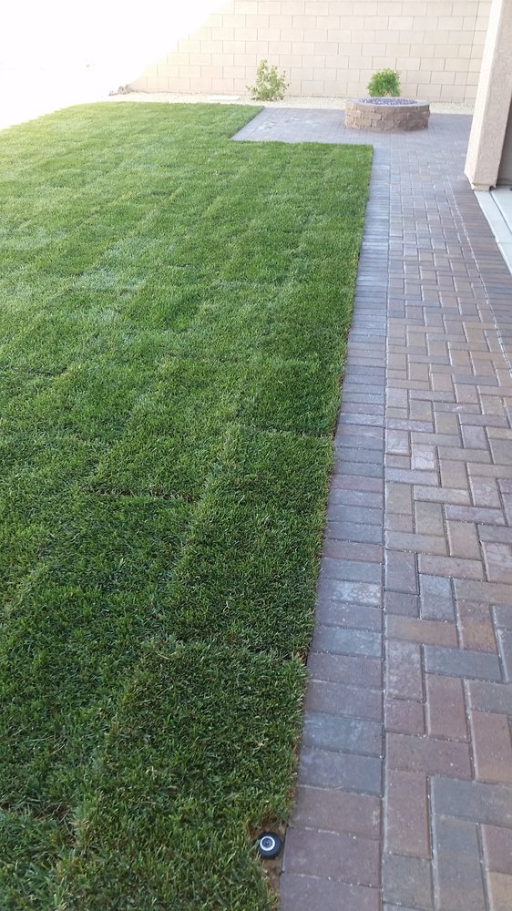 Great Paver Walkway Grass Patio Transition Yelp 157 Photos For Epic Landscape