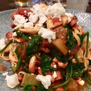 Photo of Pyrmont Point Hotel - Pyrmont New South Wales, Australia. Today's special pasta- chicken with Bloody Mary sauce, mushroom, spinach and goat cheese