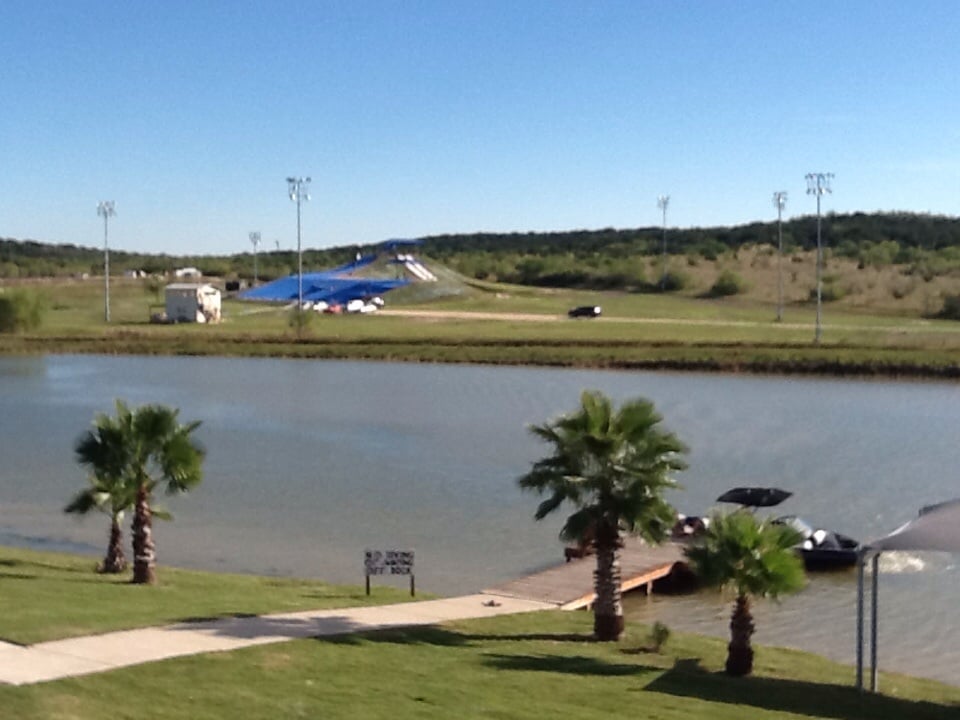 View of the boat lake and Snow Park from Wahoo's at TSR ...