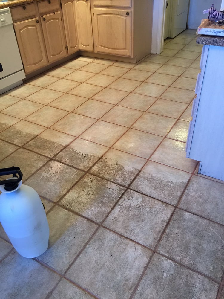 Here We Are Removing The Build Up Of Mop N Glow Yelp 15 Photos For Freeman S Carpet Care Tile Grout